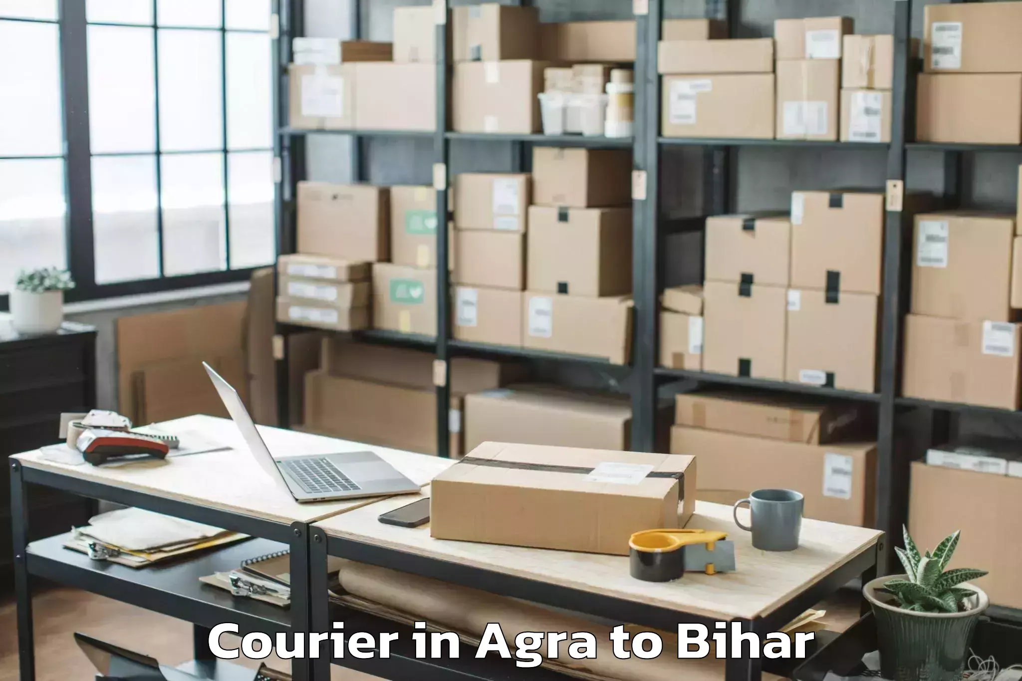 Book Agra to Dholi Moraul Courier Online